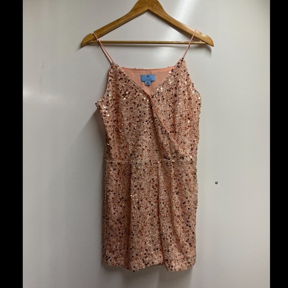 CeCe Desert Floral Sequin Romper - Picture 3 of 8